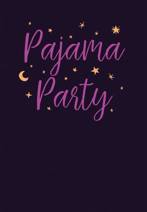 Pajama Party Invitación Para Pijamadas Gratis Fiesta de pijamas de