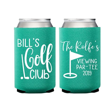 Golf Club Golf Personalized Beer Can Cooler Golf Party Etsy