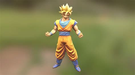Goku Super Saiyan 3d Model By Pepe Hernández Pepetrucci 51a345b