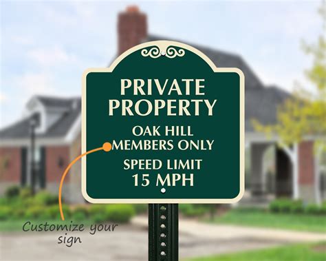 Designer Private Community Speed Limit Signs Myparkingsign