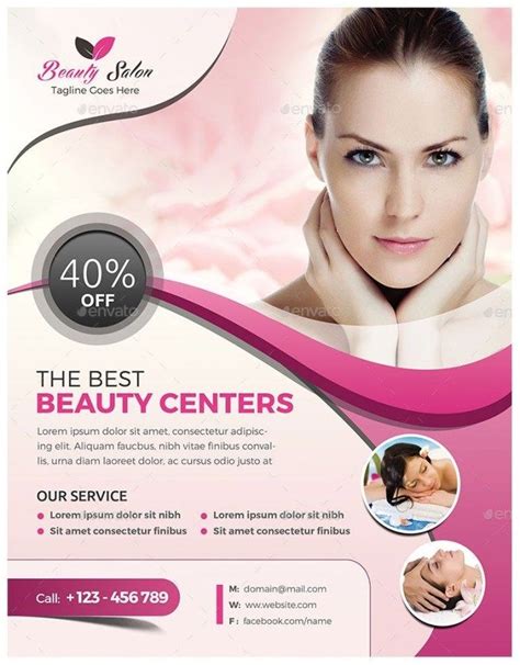 Beauty Care Flyer Templates Beauty Flyer Ideas Leaflet Design Beauty