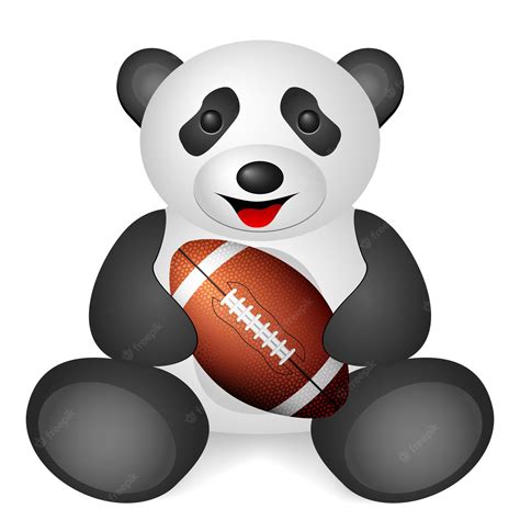 Premium Vector Panda Football Ball