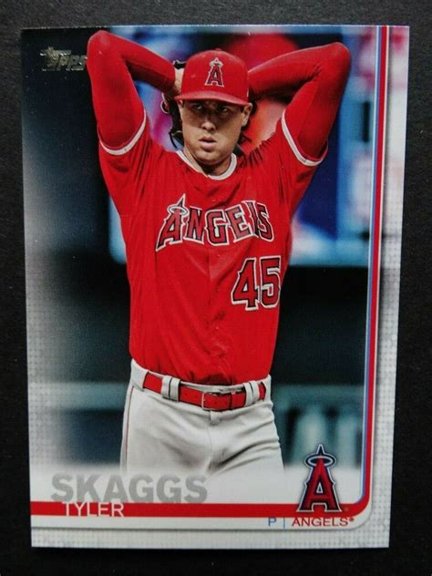Free delivery for many products! 2019 Topps #340 Tyler Skaggs Los Angeles Angels Baseball ...