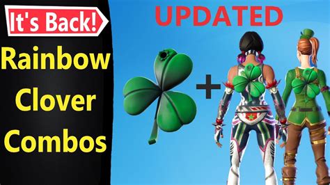 ⋆updated⋆ Rainbow Clover Backbling Combos In Fortnite March 2021