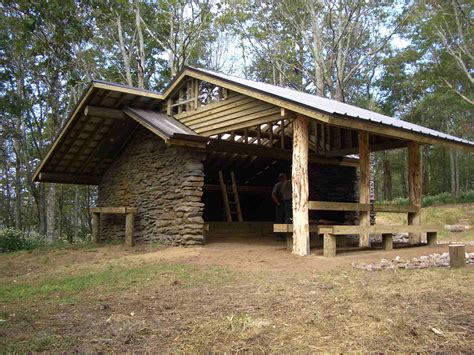 Spence Field Shelter On The Appalachian Trail In Great Smoky Mountains