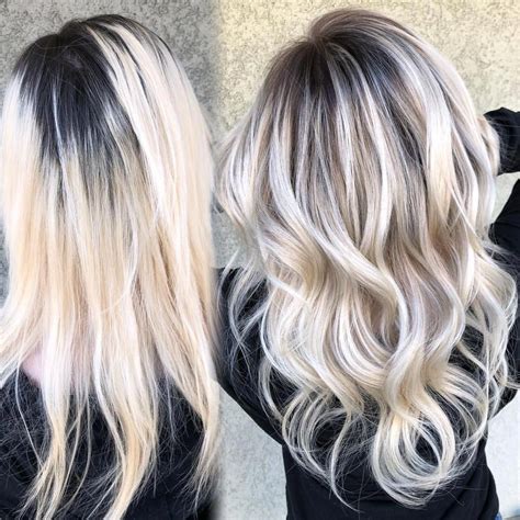 Formulas 👉🏻going From 4 Inch Dark Roots With Platinum