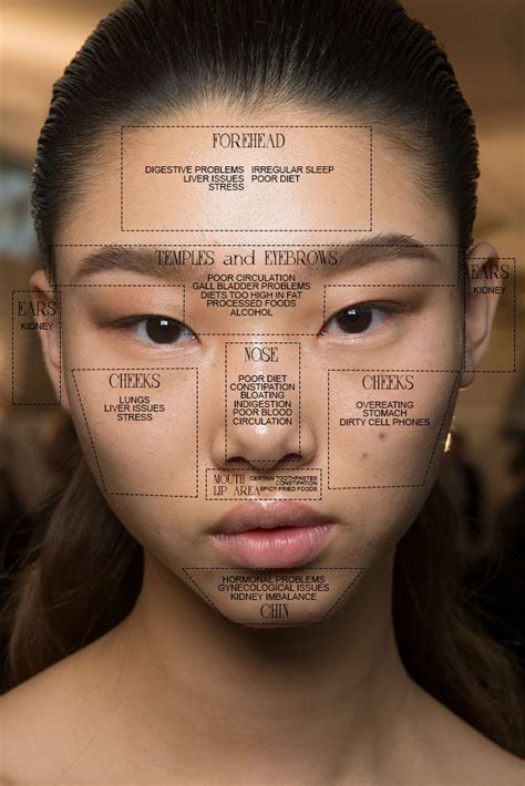 Face mapping stems from chinese medicine and it gives one an indication of what is causing the breakouts. FYI, Where Your Pimple Is Located Reveals a Lot About What ...