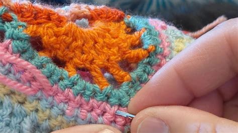 It's so easy, in fact, that the task can actually get a little tedious. Using a latch hook needle to weave in ends (crochet) and ...