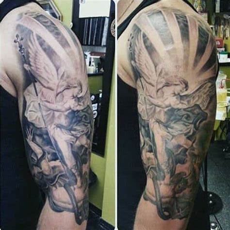 These tattoos are not restricted to women alone, it is a popular choice even for men. 75 St Michael Tattoo Designs For Men - Archangel And Prince