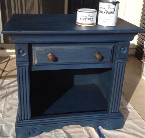 I always love the look of a patterned cement tile, but. Annie Sloan Napoleonic Blue | Annie sloan painted ...