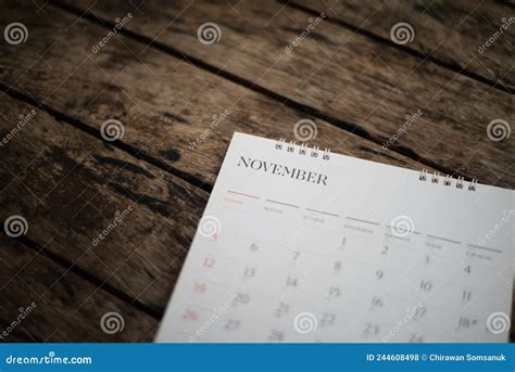 Blurred White Calendar On Wood Texture Stock Photo Image Of Meeting