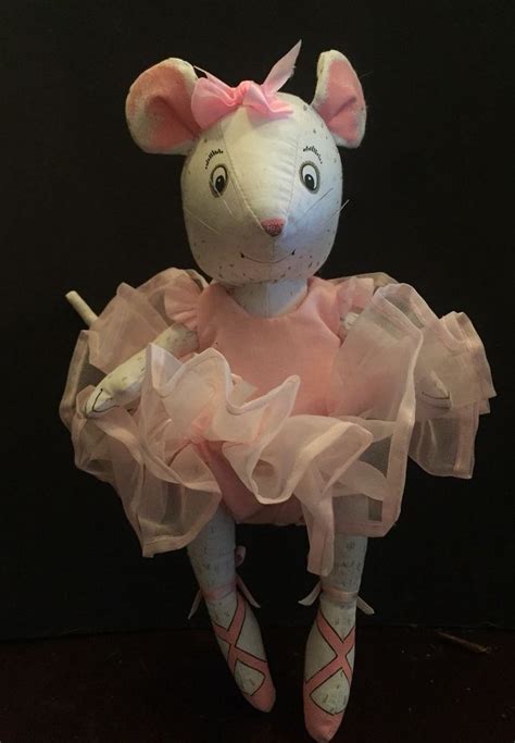 Angelina Ballerina Mouse 1989 Jointed Plush Doll Katharine Holabirds