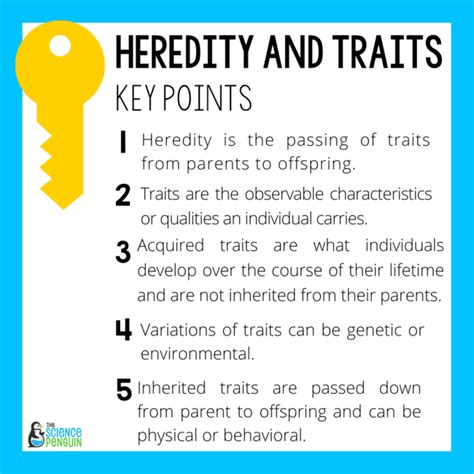 5 Ideas For Inherited Traits And Acquired Traits For 3rd 4th And 5th