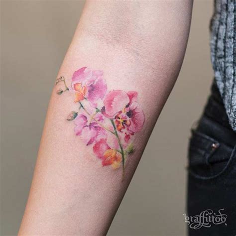 40 Breathtaking Watercolor Flower Tattoo Designs Amazing