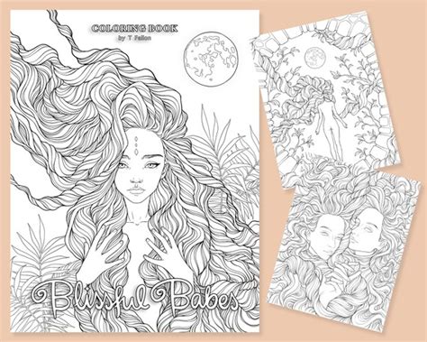 Digital Coloring Pages For Adults 16 Printable Sheets Etsy Australia