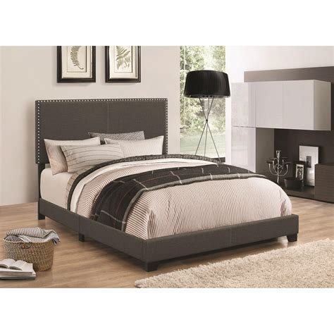 Coaster Upholstered Beds Upholstered California King Bed With Nailhead