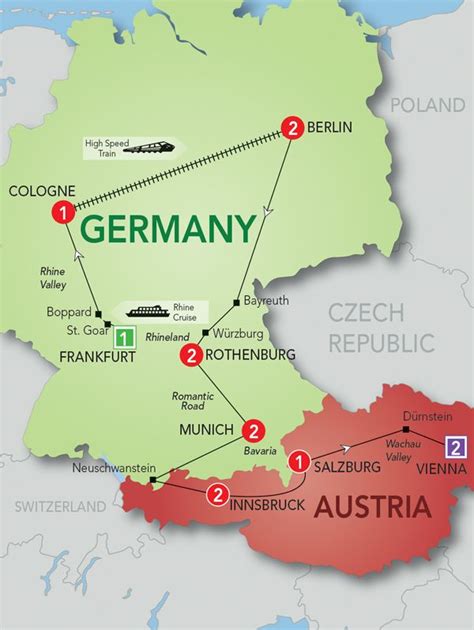 Map Of Germany And Austria Maping Resources