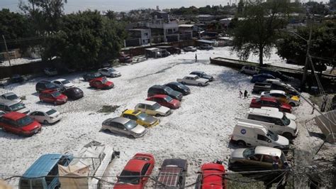 Freak Summer Hailstorm In Mexico Leaves Nearly 5 Feet Of Accumulation