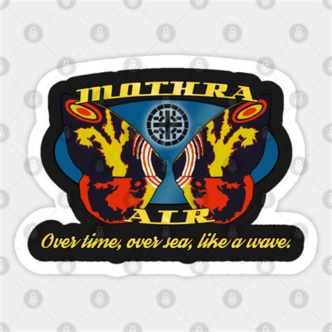 Mothra Airlines Mothra Sticker Teepublic