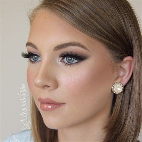 If you have black hair and blue eyes, try slate gray with charcoal liner and if you have brown brunettes with brown eyes can use almost any color of eyeshadow. Image result for makeup light brown hair fair skin blue ...