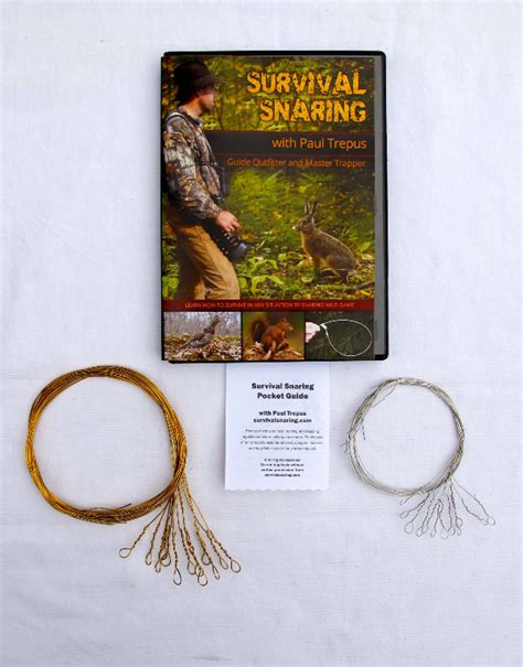 Kit 1 Survival Snaring DVD With Wire Snares Wolf Trapping Supply