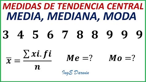 Media Mediana Y Moda Para Tablas Sin Intervalos Youtube Datos Otosection