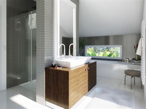 Eine badewanne kann auf relativ einfache weise zu einer dusche umfunktioniert werden, wenn sie keine separate duschwanne in ihrem bad eingebaut haben. Modernes Badezimmer mit Badewanne unter der Dachschräge ...