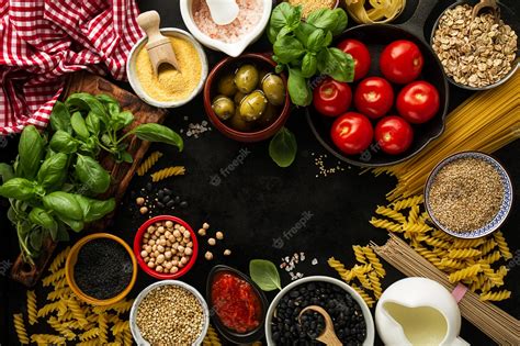 Premium Photo Food Background Food Concept With Various Tasty Fresh