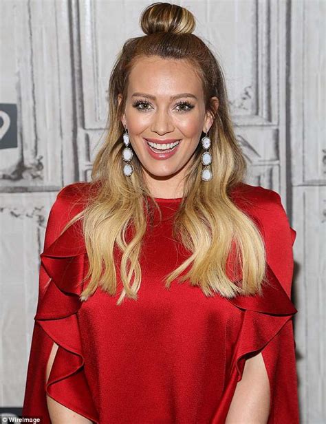 Hilary Duff Shows Off Her Legs In Skimpy Sheer Miniskirt As She Debuts