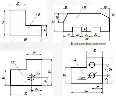 Zasady Wymiarowania Rysunk W Technicznych Vademecum Dla Uczni W Technikum