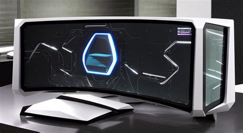 Artstation Futuristic Gaming Monitor From Future In Advanced Style