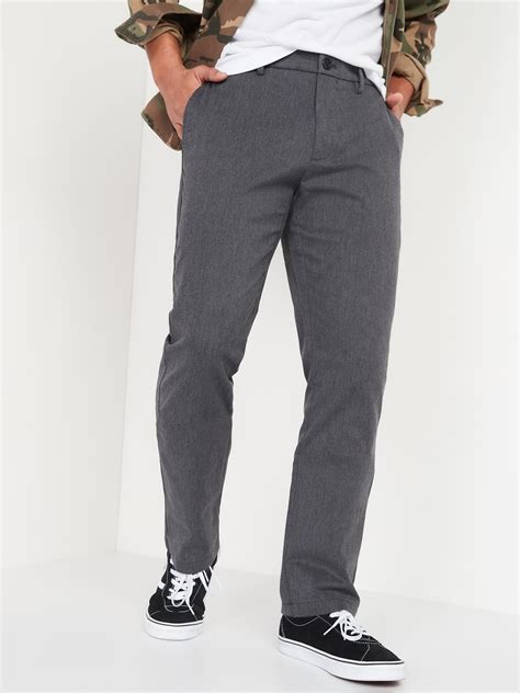 Old Navy Straight Ultimate Built In Flex Chino Pants For Men Gray