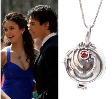 S925 Silver Elena Gilbert The Vampire Diaries Necklace 925 Etsy