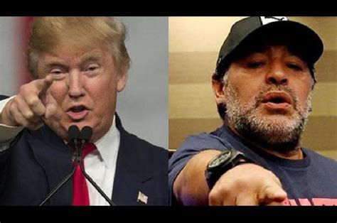 Un famoso periodista inglés comparó a Maradona con Donald Trump John