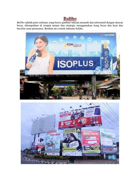 Reklame ini harus berukuran besar dengan bahan p. Contoh Gambar Reklame Baliho - Gambar Reklame