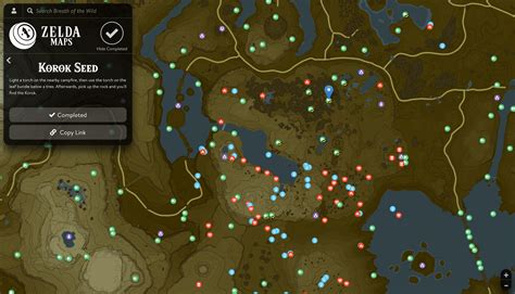 Breath Of The Wild Interactive Map Zelda Dungeon Mazessential