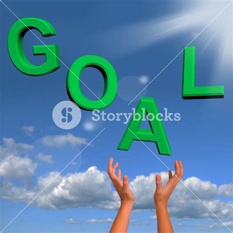 Goals Letters Falling Showing Objectives Hope And Future Royalty Free