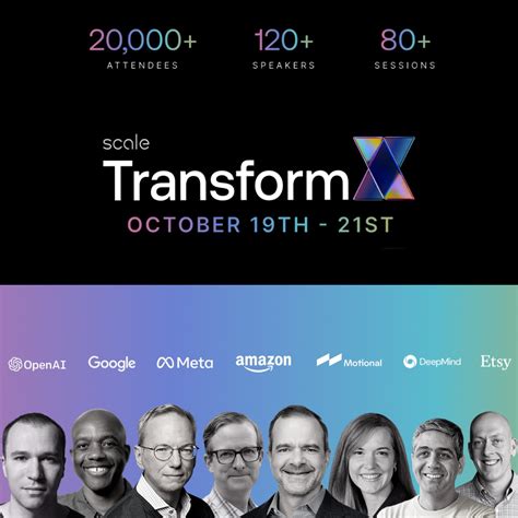 Scale Ai On Linkedin Scale Transformx Conference Oct 19th 21st