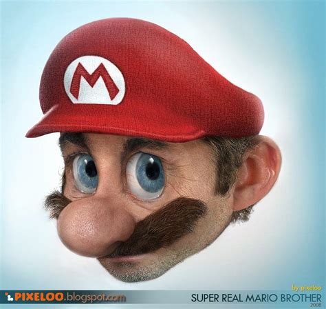 Super Mario Head 3d Render Original This Will Be Graphics In 2013