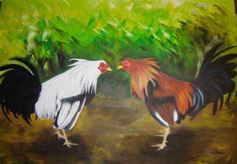 Gallos De Pelea Rooster Art Chickens And Roosters Puerto Rican Artwork