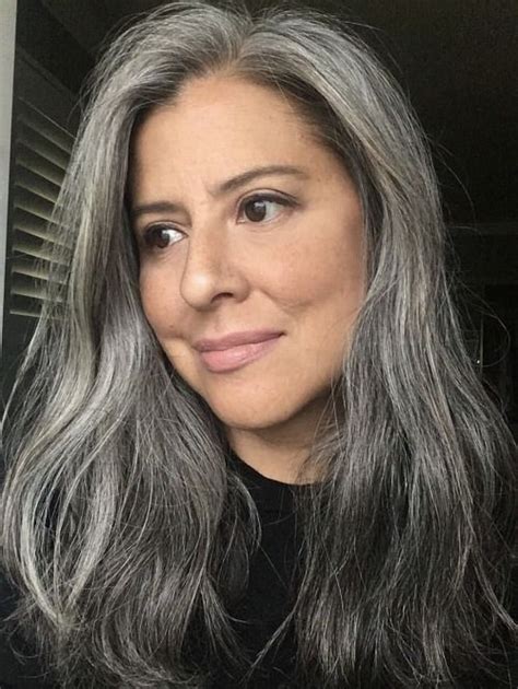 Instagram Beauties With Long Gray Hair Long Gray Hair Gray Hair Beauty Grey Hair Color