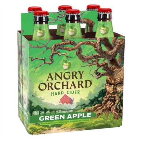 Angry Orchard Green Apple Hard Cider Beer 6 Bottles 12 Fl Oz Kroger