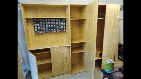 Vind fantastische aanbiedingen voor werkstatt schrank. Schrank für Garage selber bauen aus OSB - YouTube bauen ...