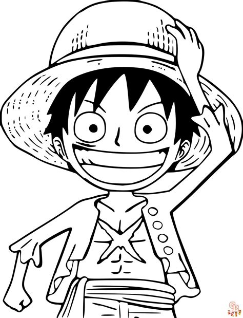 Coloriage Luffy Imprimez Des Dessins De Luffy De One Piece