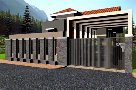 House Exterior Compound Wall Design