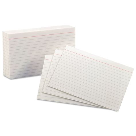 This alphanumeric code helps one to decide the exact. Oxford Ruled Index Cards, 4" x 6", White, 100-Pack ...