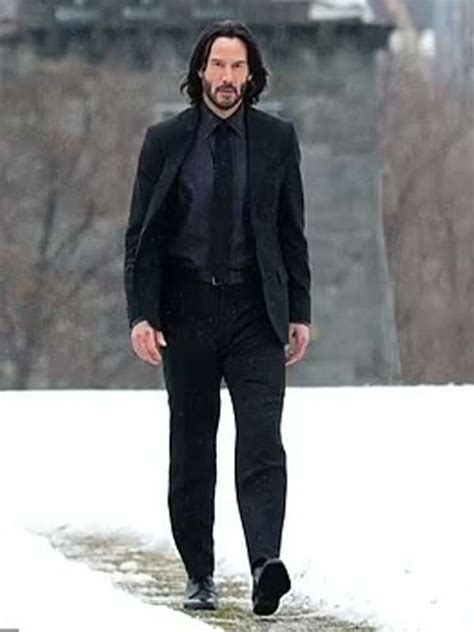 John Wick Black Suit Chapter 4 Keanu Reeves Suit