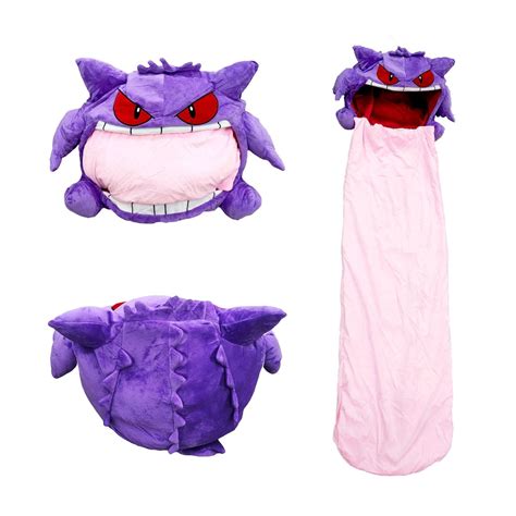 Handmade Gengar Style Pillow With Tongue Blanket Etsy