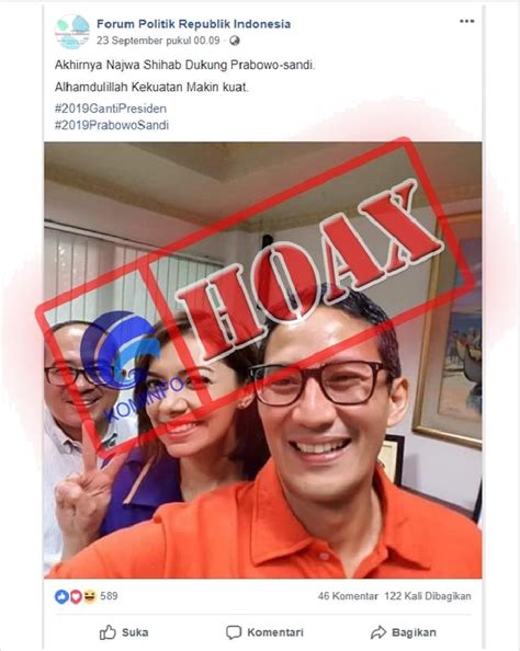 Temuan Hoax Pilpres Bawa Bawa Jokowi Prabowo Sampai Dian Sastro