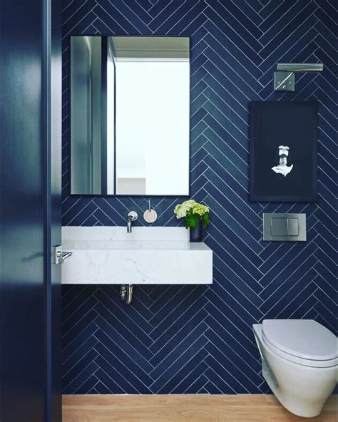 20 Navy Blue Bathroom Tiles